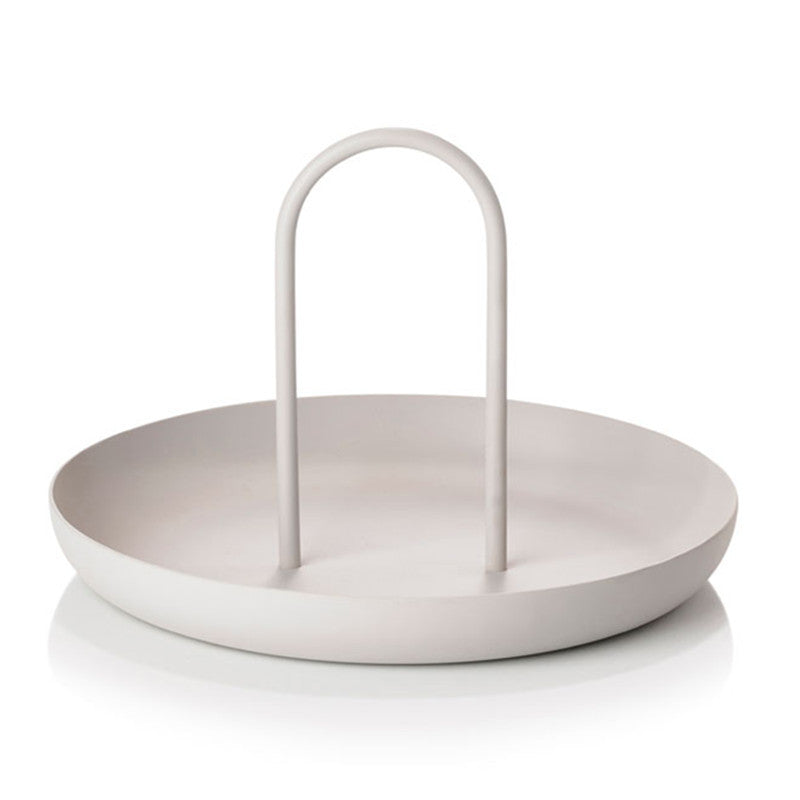 Nordic Modern Round Handle Tray for Storage and Decor