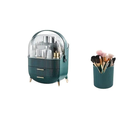 Large Capacity Handheld Cosmetic Organizer for Desktop